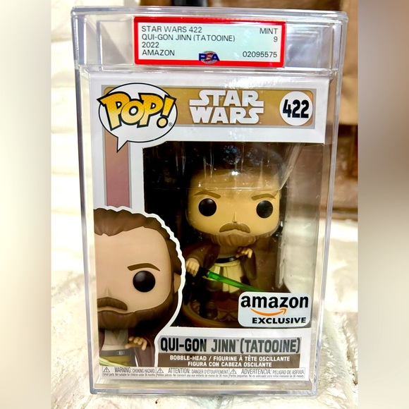 PSA Graded 9 Mint Qui-Gon Jinn Funko Pop